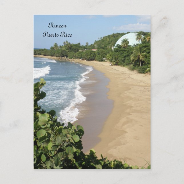 Playa en Rincon Puerto Rico Postcard (Front)