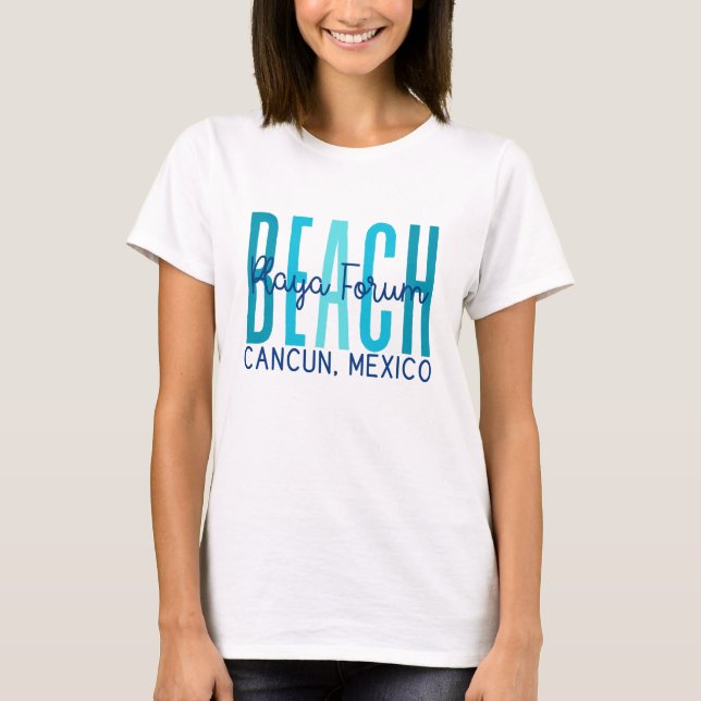 Playa Forum Beach Cancun Mexico (Ocean) T-Shirt (Front)