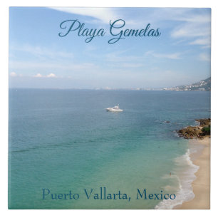 Playa Gemelas Puerto Vallarta Mexico photograph Ceramic Tile