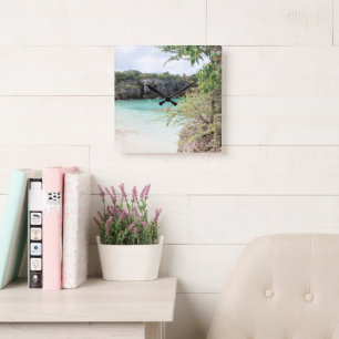 Playa Lagun Dream 1 Square Wall Clock