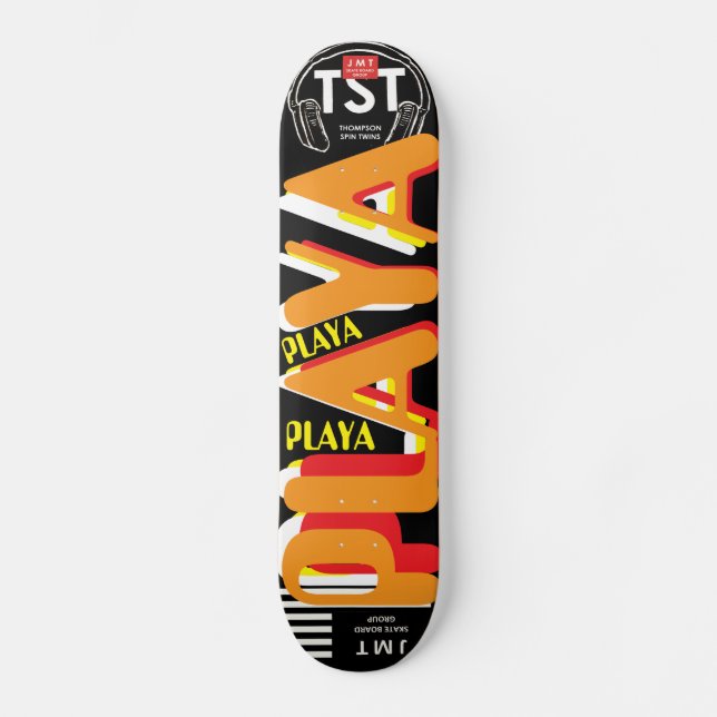 PLAYA  OFFICIAL  UK Skateboard (Front)