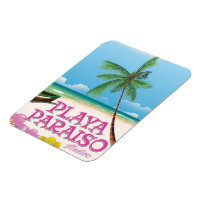 Playa Paraiso Mexico Beach poster