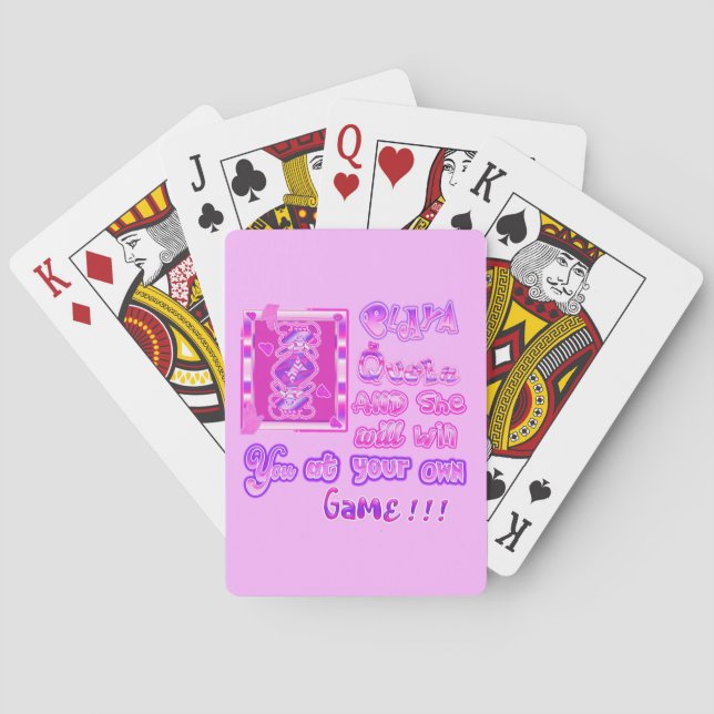 Playa queen playing cards (Back)