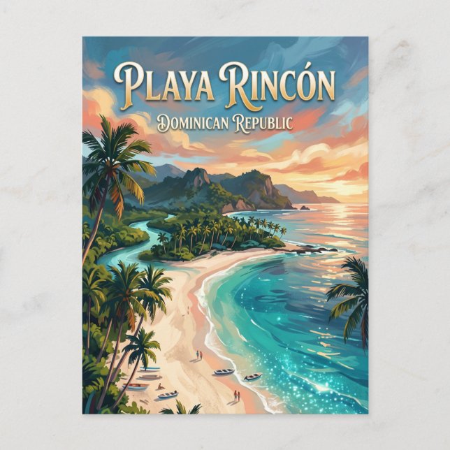 Playa Rincon Dominican Republic Postcard (Front)