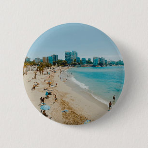 Playa San Juan - Alicante - Spain 6 Cm Round Badge