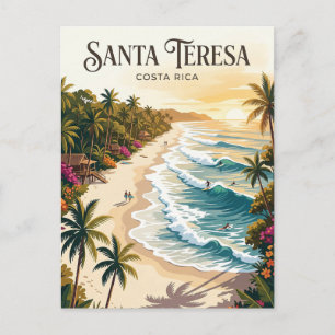Playa Santa Teresa Costa Rica Postcard