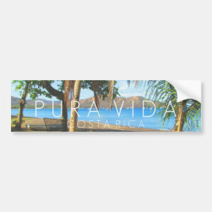 Playas del Coco Pura Vida Costa Rica Bumper Bumper Sticker