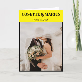 Playbill Wedding Program