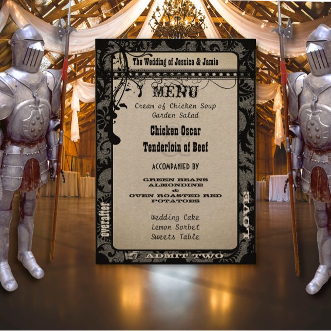 Playbill Wedding Program Metallic Silver (Creator Uploaded)