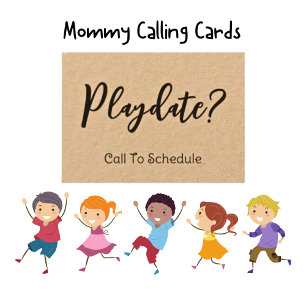 Playdate Kraft Mummy Calling Card