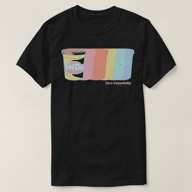 PlayDoh Rainbow Trail Portrait  T-Shirt (Design Front)