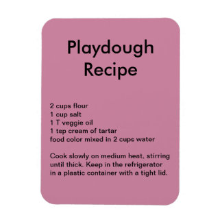Playdough Recipe Magnet