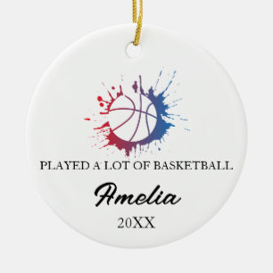 Played a Lot of Basketball Christmas Ornament