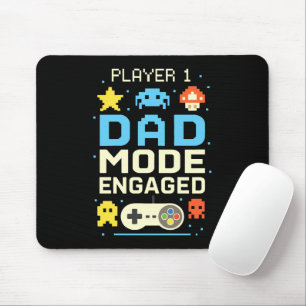 Player 1 Dad Mode Engaged  Mouse Pad