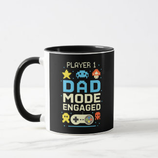 Player 1 Dad Mode Engaged Mug