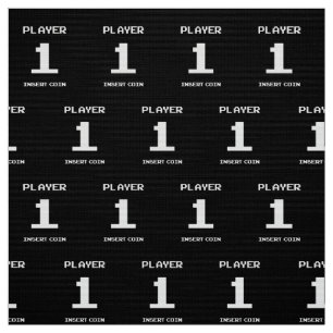 Player 1 gamer design fabric