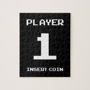 Player 1 gamer design jigsaw puzzle