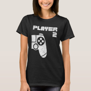Player 1 Player 2 Gamer Matching Brothers Friends T-Shirt