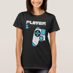 Player 1 Player 2 Gamer Matching Brothers Friends T-Shirt