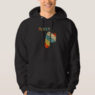 Player 1 Valentines Day Gaming Matching Couple Gam Hoodie