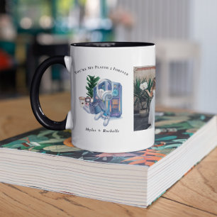 Player 2 Forever   Custom Gamer Couple Photo Mug