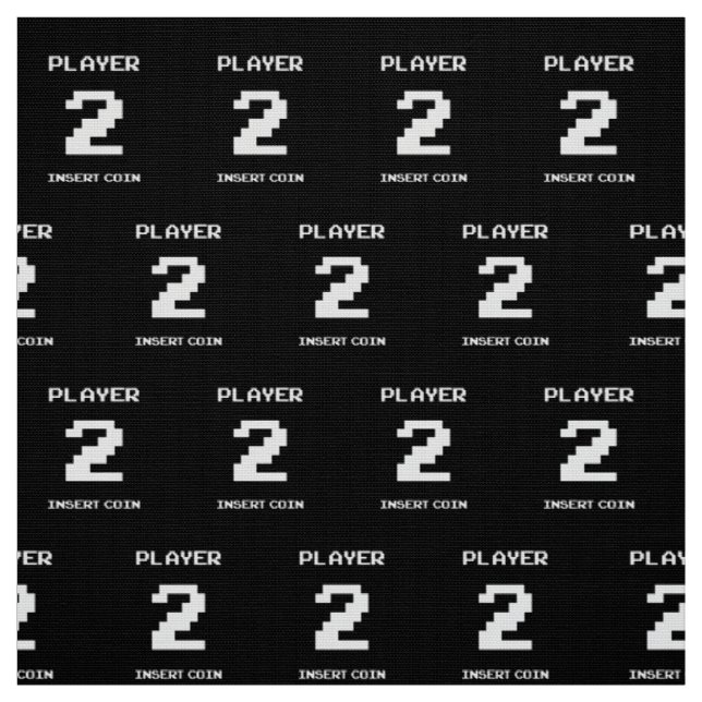 Player 2 gamer design fabric (Swatch)