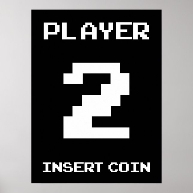 Player 2 gamer design poster (Front)