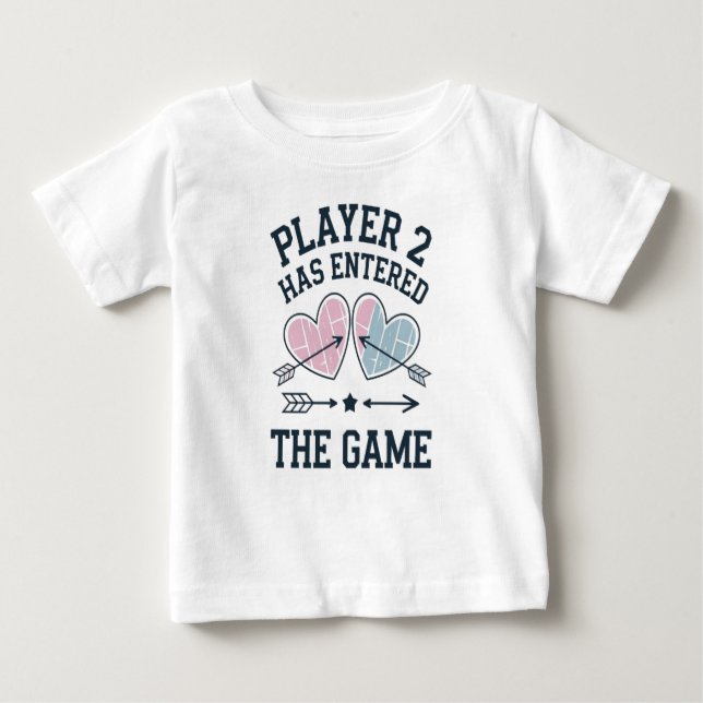 player 2 has entered the game baby T-Shirt (Front)