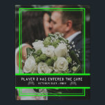Player 2 Has Entered The Game - Video Game Wedding Faux Canvas Print<br><div class="desc">Player 2 has officially entered the game,  until death do us part! Getting married means always having someone around to play your favourite video game with. A great wedding gift for newlywed gamers!</div>