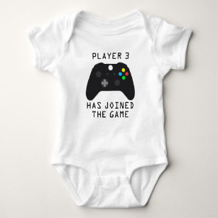 Player 3 has joined the game controller baby bodysuit