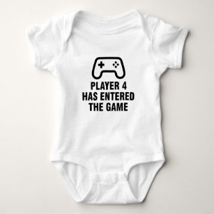 Player 4 Has Entered The Game Baby Bodysuit