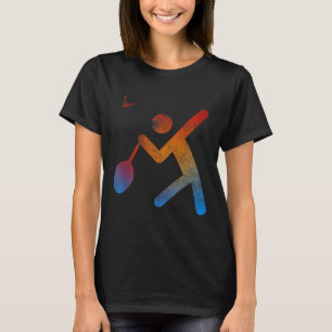 Player Badminton Champion T Shirt Play Gift Racket