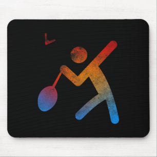 Player Badminton Champion T Shirt Play Gift Racket Mouse Pad