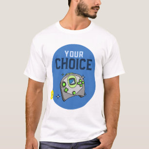 Player, Gamer and Retro Handheld Game Console T-Shirt