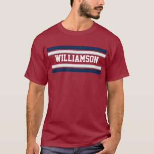 Player Jersey Number Sports Stripes Red Blue Clipb T-Shirt