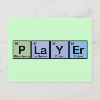 Player made of Elements Postcard