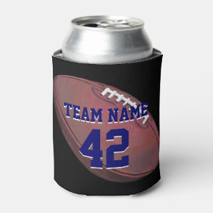 Player Name and Number Football Can Cooler