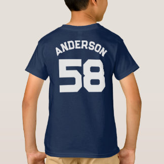 Player Name and Number Sports Jersey  T-Shirt