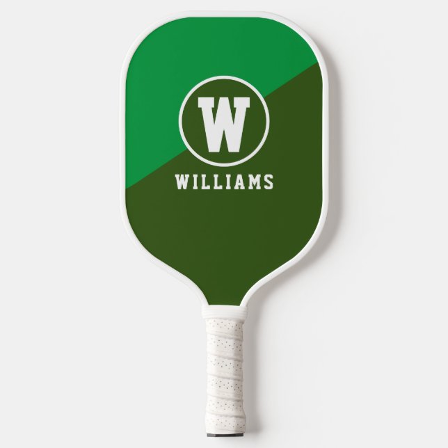 Player Name Green Colour Pickleball Paddle (Front)