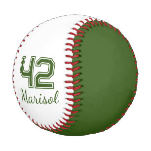 Player Number Monogram Baseball