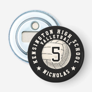 Player Photo Name High School Volleyball Team Bottle Opener