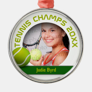 Player Photo   Tennis Champs 20XX Metal Ornament