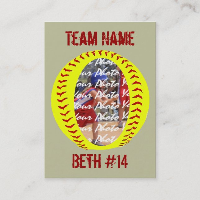 Player Photo Trading Cards (Front)