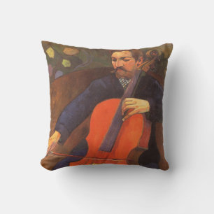 Player Schneklud Portrait by Paul Gauguin Cushion