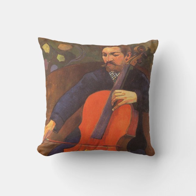 Player Schneklud Portrait by Paul Gauguin Cushion (Front)