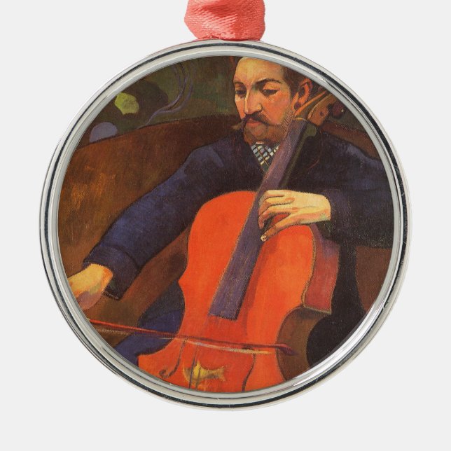 Player Schneklud Portrait by Paul Gauguin Metal Ornament (Front)