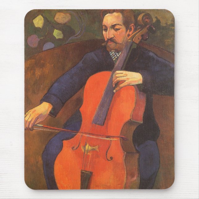 Player Schneklud Portrait by Paul Gauguin Mouse Pad (Front)
