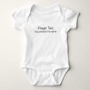 Player Two has Entered the Game Funny Gaming Onsie Baby Bodysuit