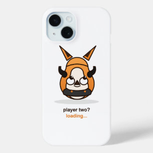 Player Two Loading Cute Gamer Fox Controller iPhone 15 Case