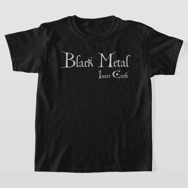 Playera Black Metal Logo T-Shirt (Laydown)